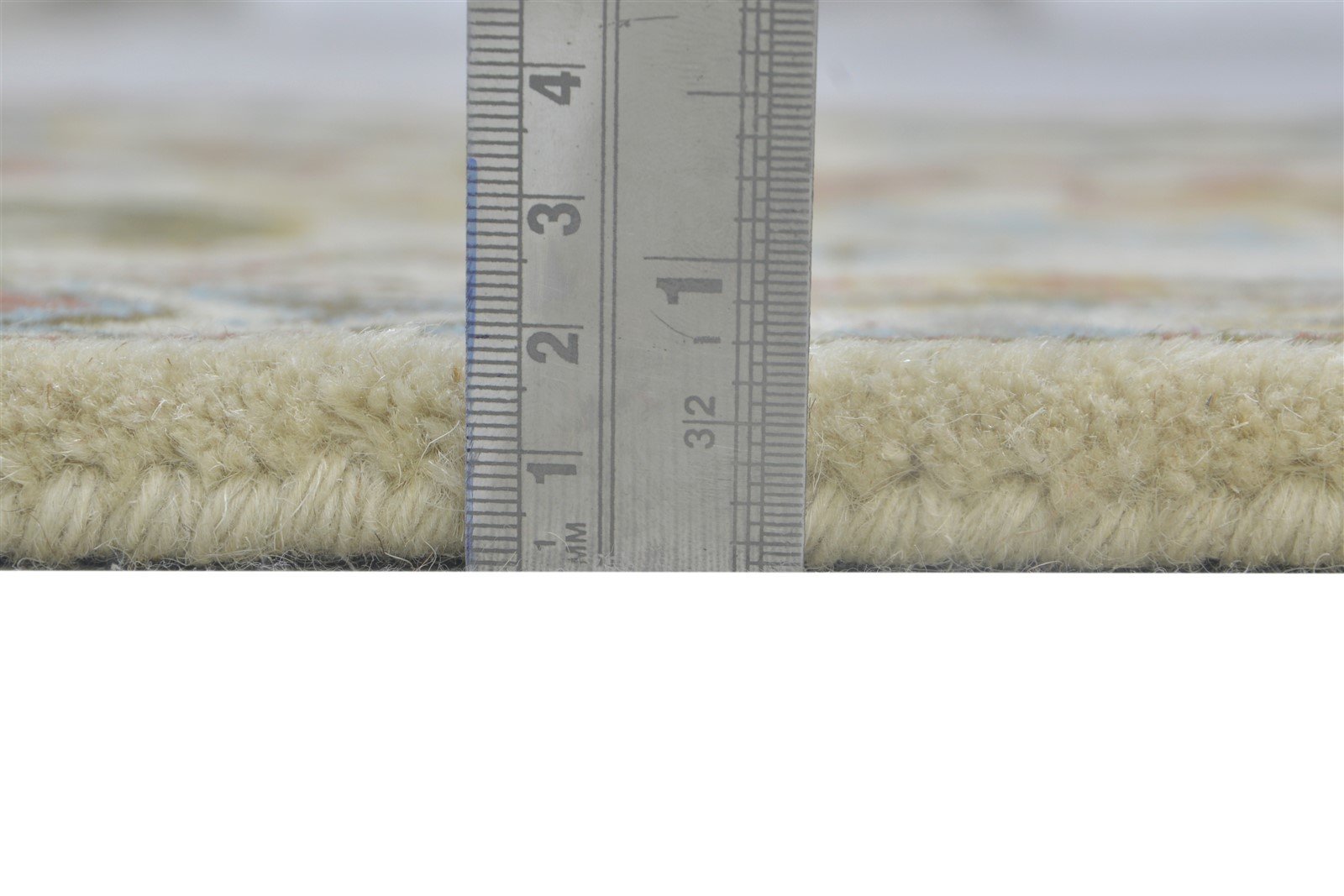 2' X 8' Rug Wool Cream Persien Hand Tufted Kashan Oriental Small Runner 7864855068821