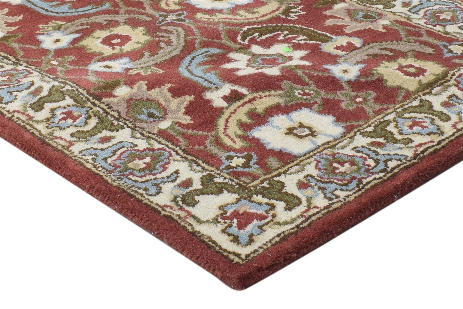 2' X 8' Rug Wool Red Persien Hand Tufted Kashan Oriental Small Runner 7864851955861