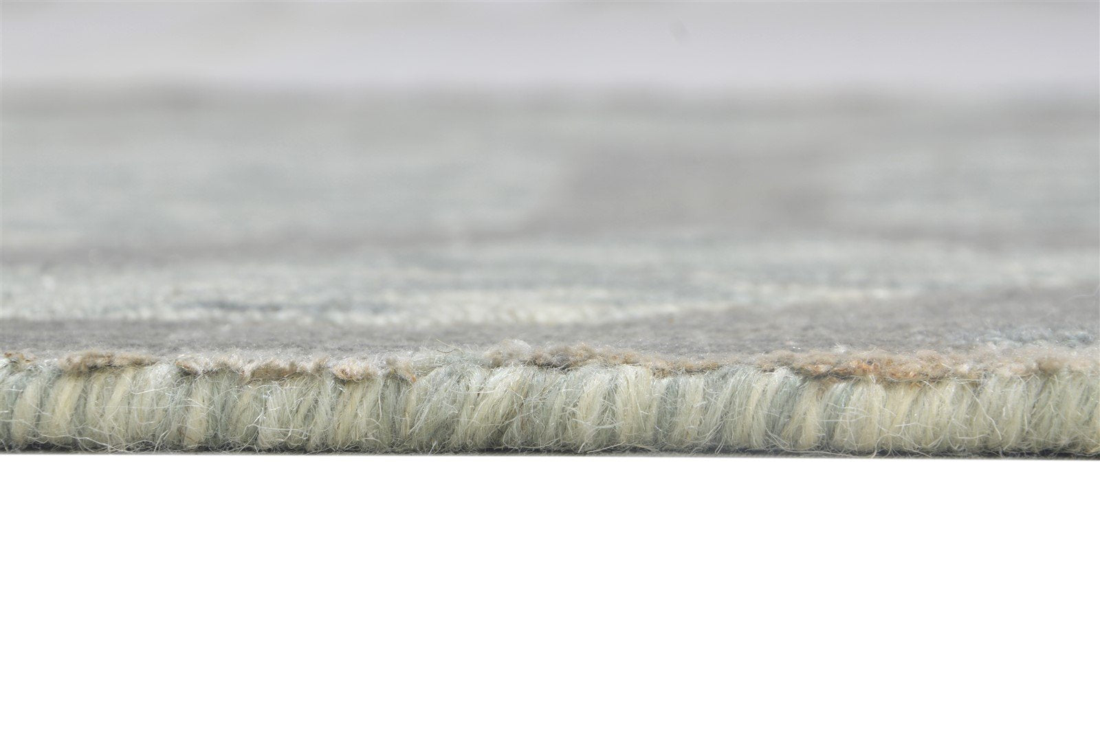 2' X 8' Rug Wool Silk Grey Modern Jacquard Loom Moroccan Trellis Small Runner 7864146526357
