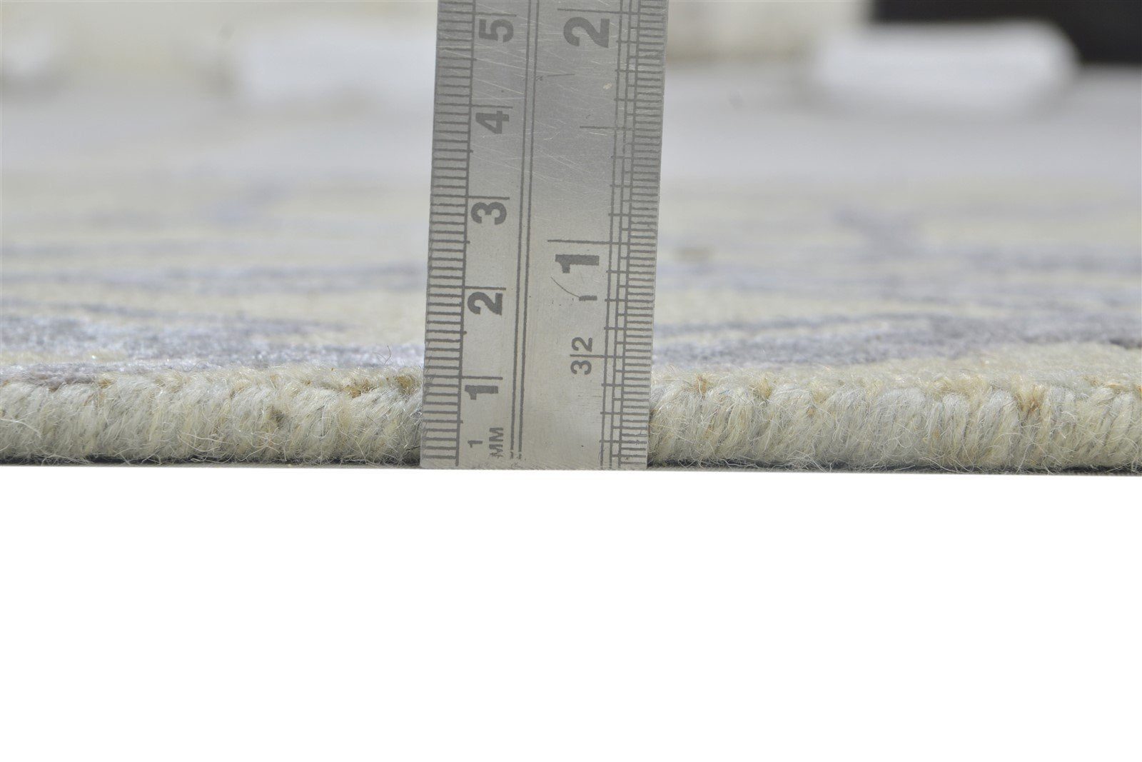 2' X 9' Rug Wool Silk Cream Modern Jacquard Loom Moroccan Trellis Small Runner 7864146821269