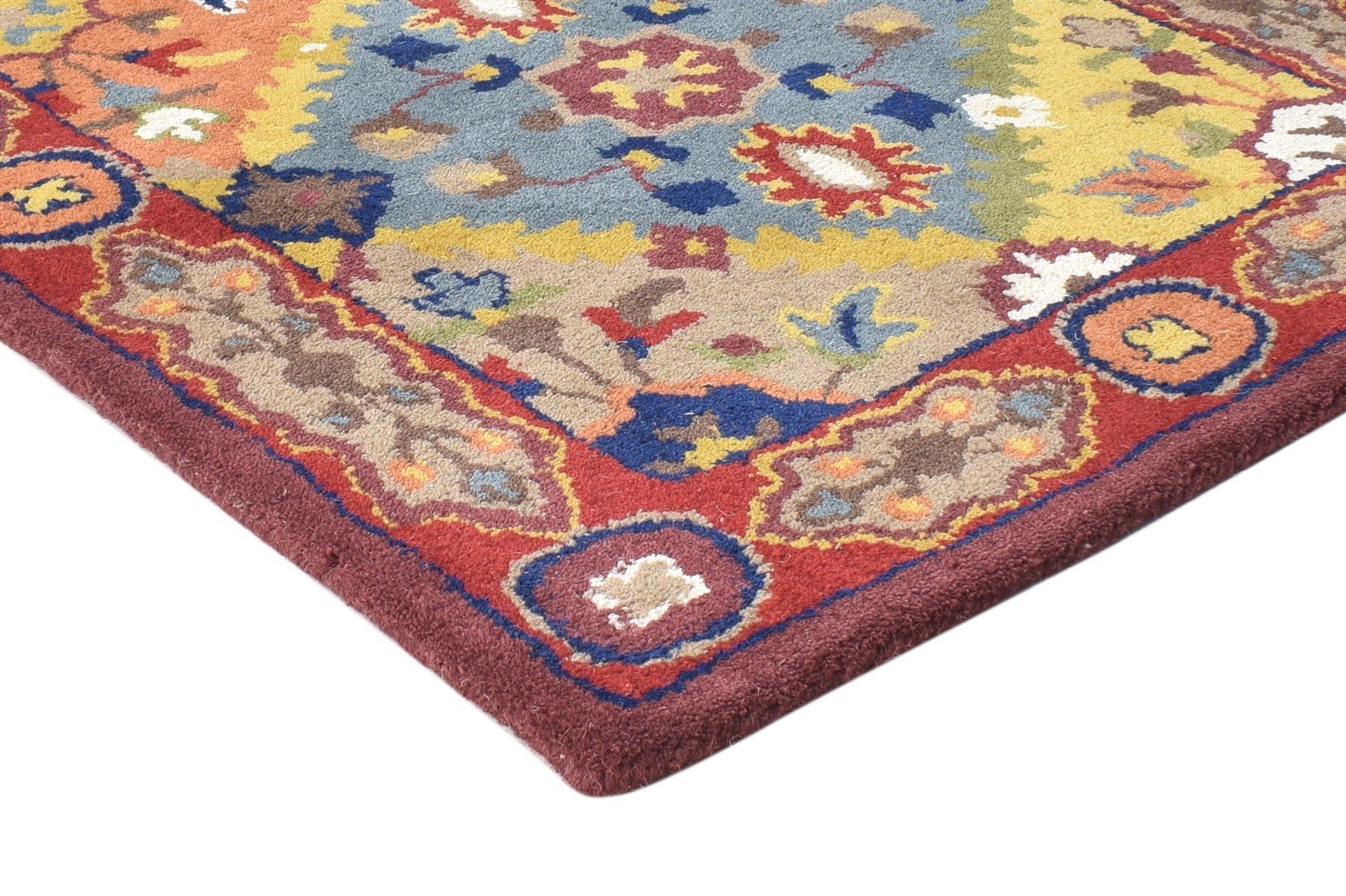 26X5 Rug Wool Multi Color Persian Hand Tufted Bakhtiari Oriental Small Carpet 7864930500757