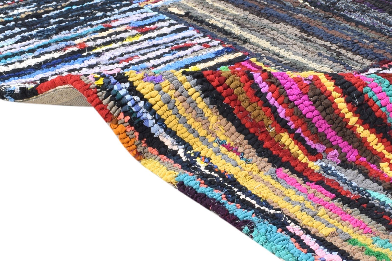 Inge 26X8 Rug Cotton Polyester Colorful Persian Hand Tufted Bijar Bohemian 7865131237525