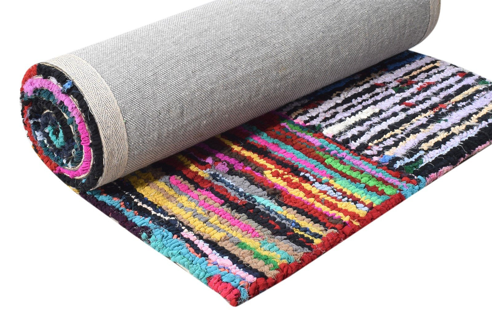 Inge 26X8 Rug Cotton Polyester Colorful Persian Hand Tufted Bijar Bohemian 7865131237525