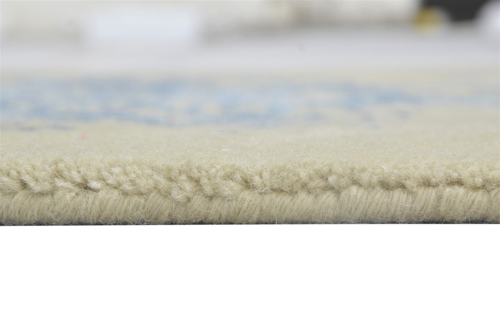 26X8 Rug Wool / Silk Beige Modern Hand Knotted Scandinavian Abstract Small 7864099864725