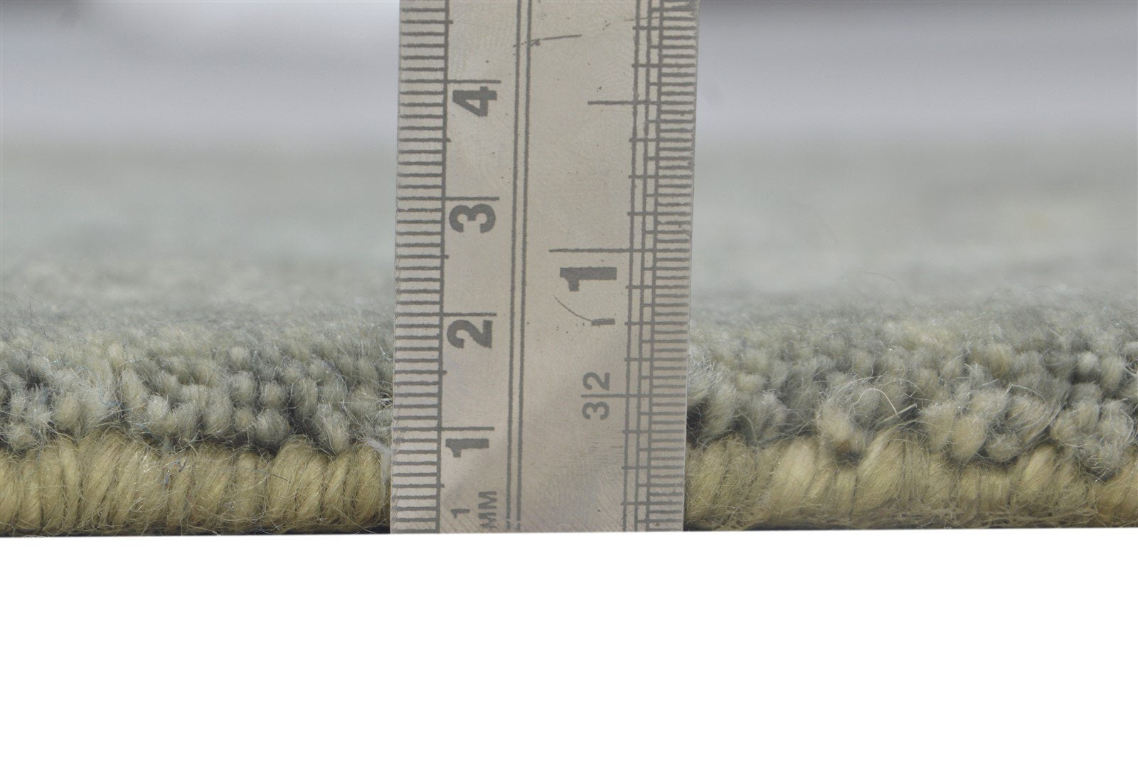 2X2 Rug Wool / Silk Grey Modern Hand Knotted Scandinavian Solid Small Carpet 7864131813525