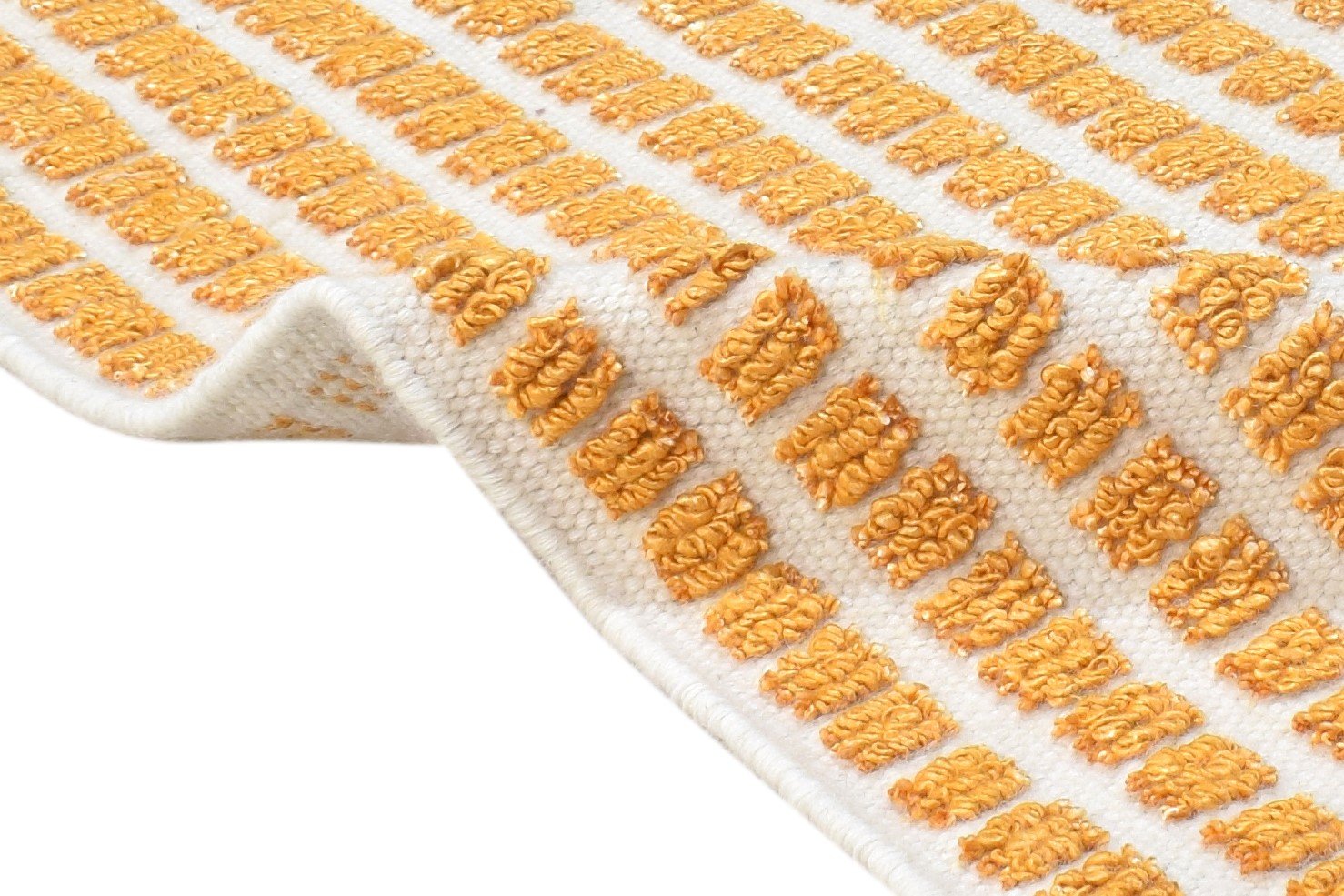2X3 Rug New Zealand Wool Gold Modern Jacquard Loom Scandinavian Abstract Small 7865105809557