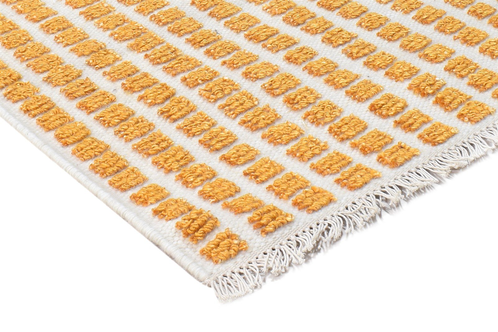 2X3 Rug New Zealand Wool Gold Modern Jacquard Loom Scandinavian Abstract Small 7865105809557