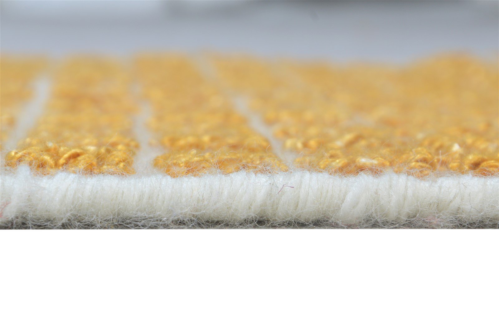 2X3 Rug New Zealand Wool Gold Modern Jacquard Loom Scandinavian Abstract Small 7865105809557
