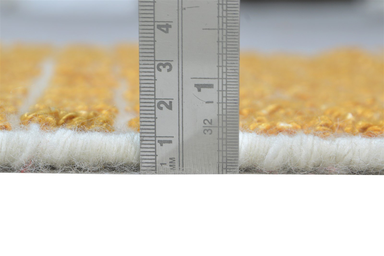 2X3 Rug New Zealand Wool Gold Modern Jacquard Loom Scandinavian Abstract Small 7865105809557