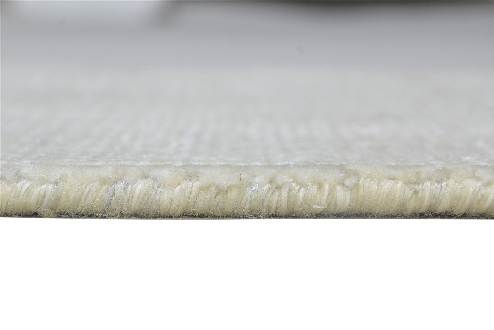 2X3 Rug Wool / Silk Cream Modern Hand Knotted Scandinavian Grass Trellis Small 7864196792469