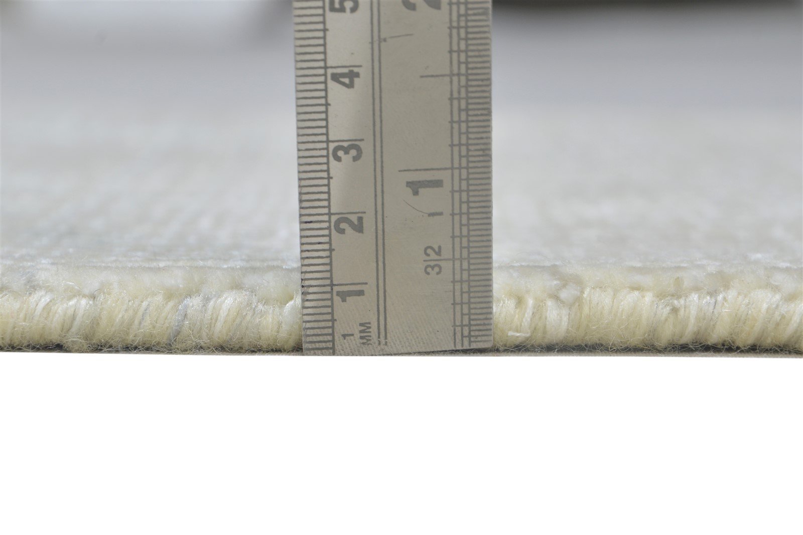 2X3 Rug Wool / Silk Cream Modern Hand Knotted Scandinavian Grass Trellis Small 7864196792469