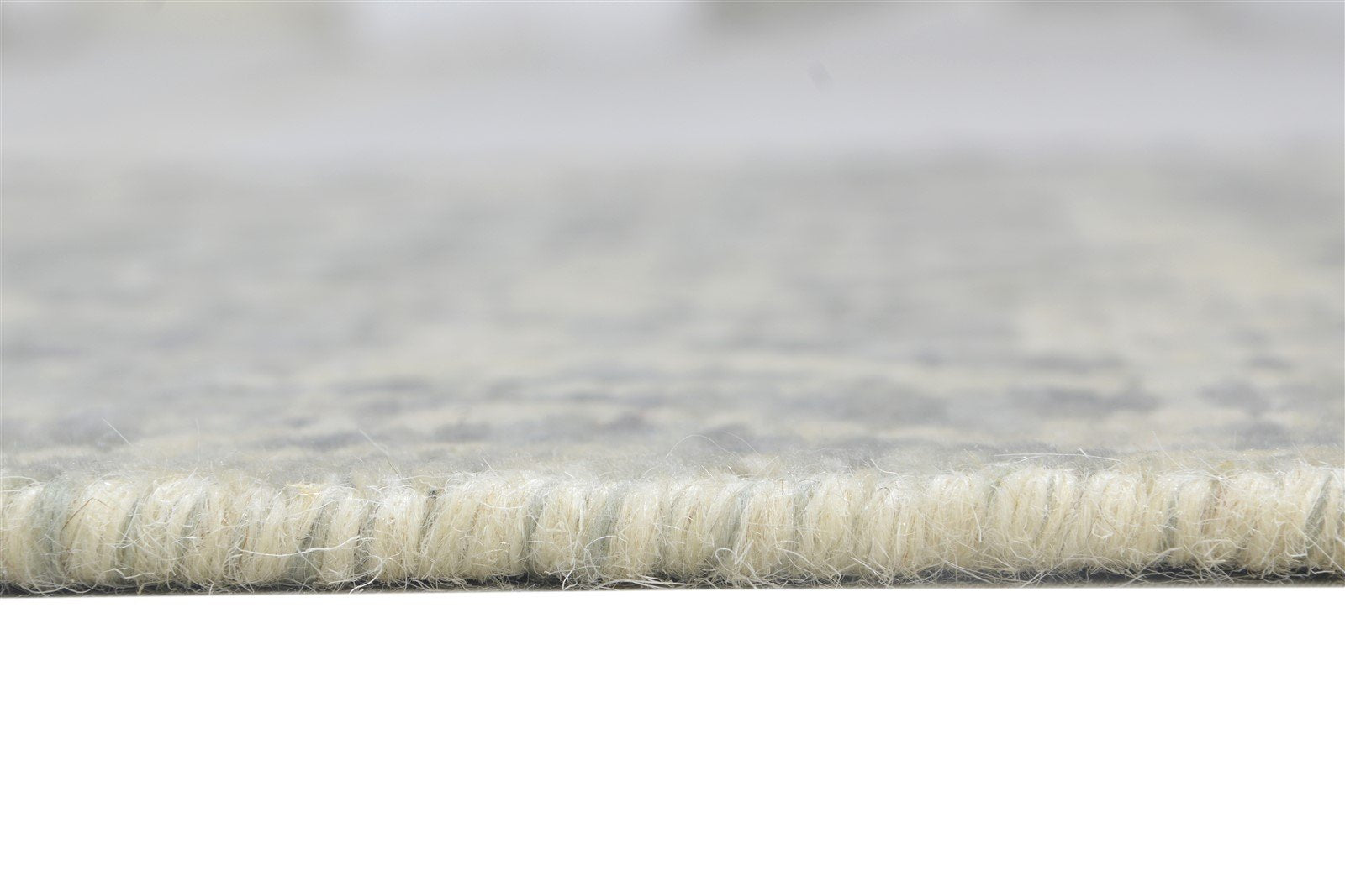 Marcy 2X8 Rug Wool Silk Grey Modern Jacquard Loom Scandinavian Floral Runner 7864146198677