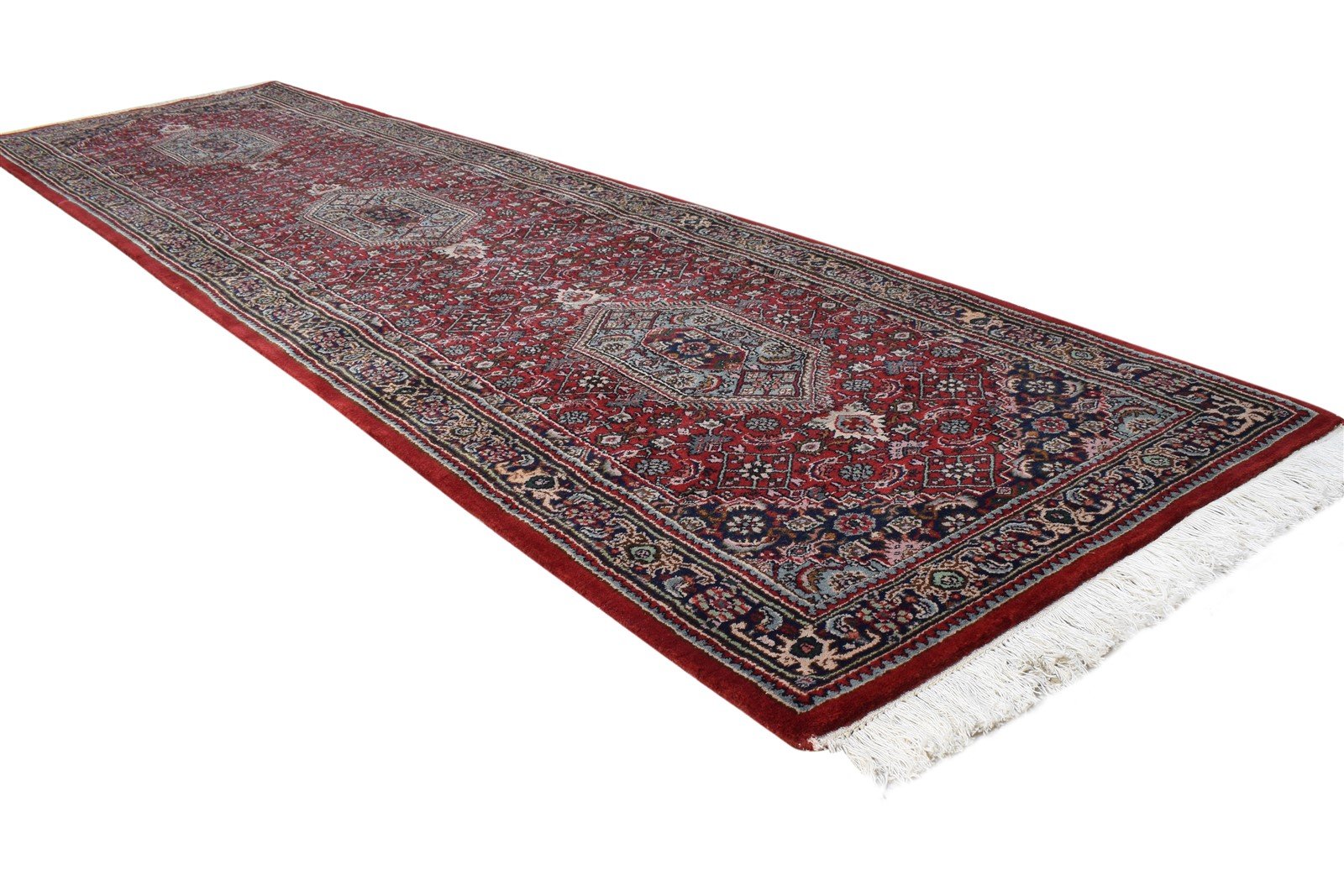 3' X 10' Rug Wool Red Persian Hand Knotted Tabriz Oriental Small Runner 7864680054933