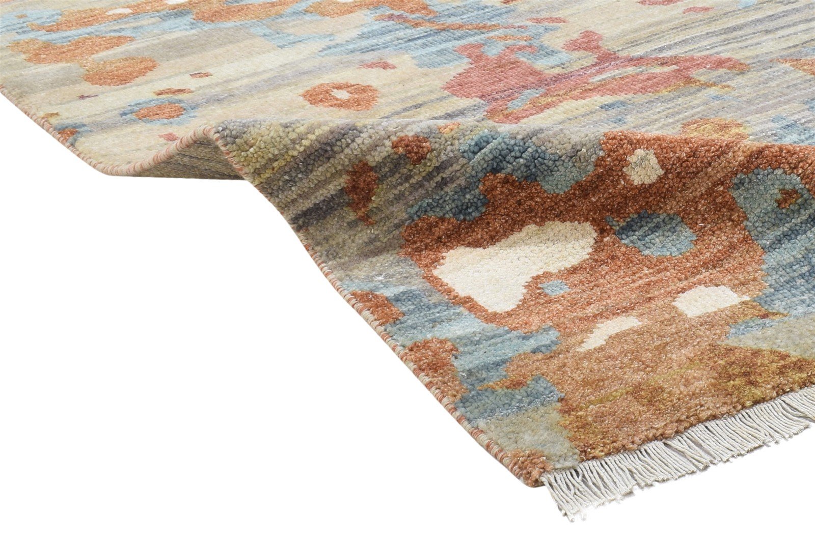 Ilene 3' X 10' Rug Wool Sand Modern Hand Knotted Bohemian Abstract Runner 7864314298517