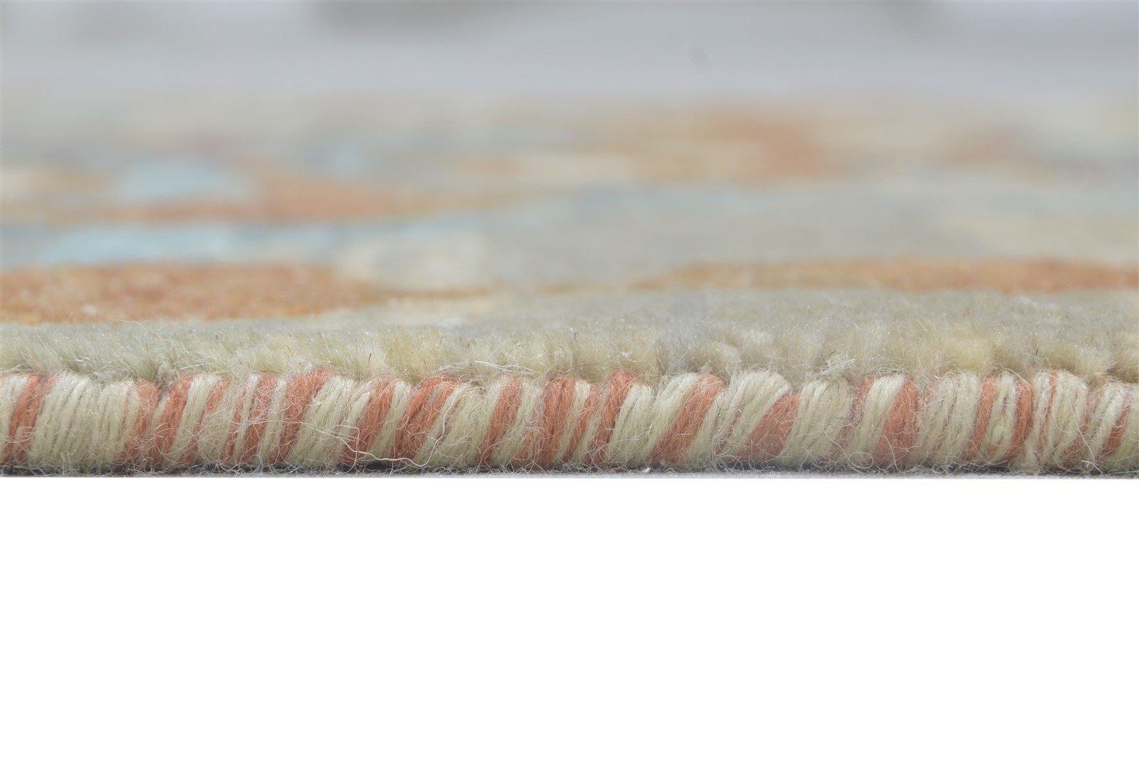Ilene 3' X 10' Rug Wool Sand Modern Hand Knotted Bohemian Abstract Runner 7864314298517