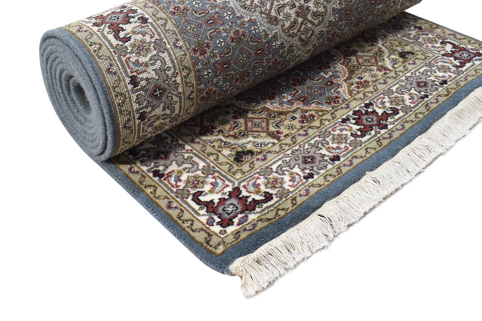 3' X 12' Rug Wool Grey Persian Hand Knotted Mir Oriental Small Runner 7864981258389
