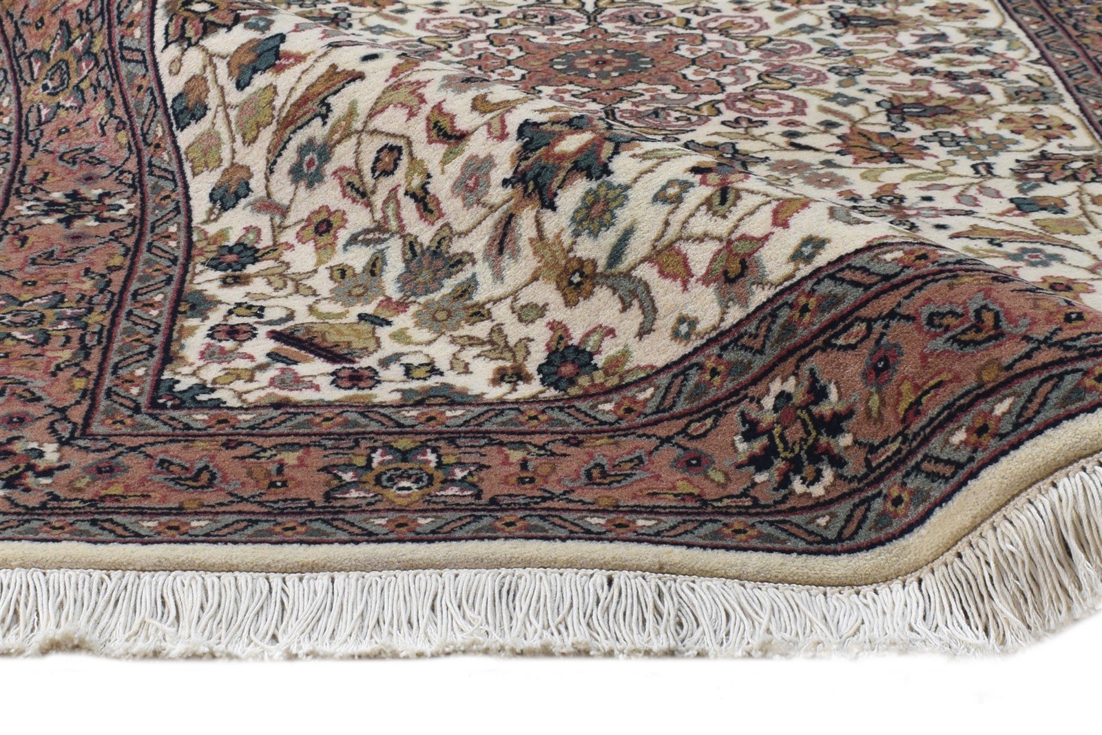 3' X 13' Rug Wool Cream Persian Hand Knotted Kashan Oriental Small Runner 7864676548757
