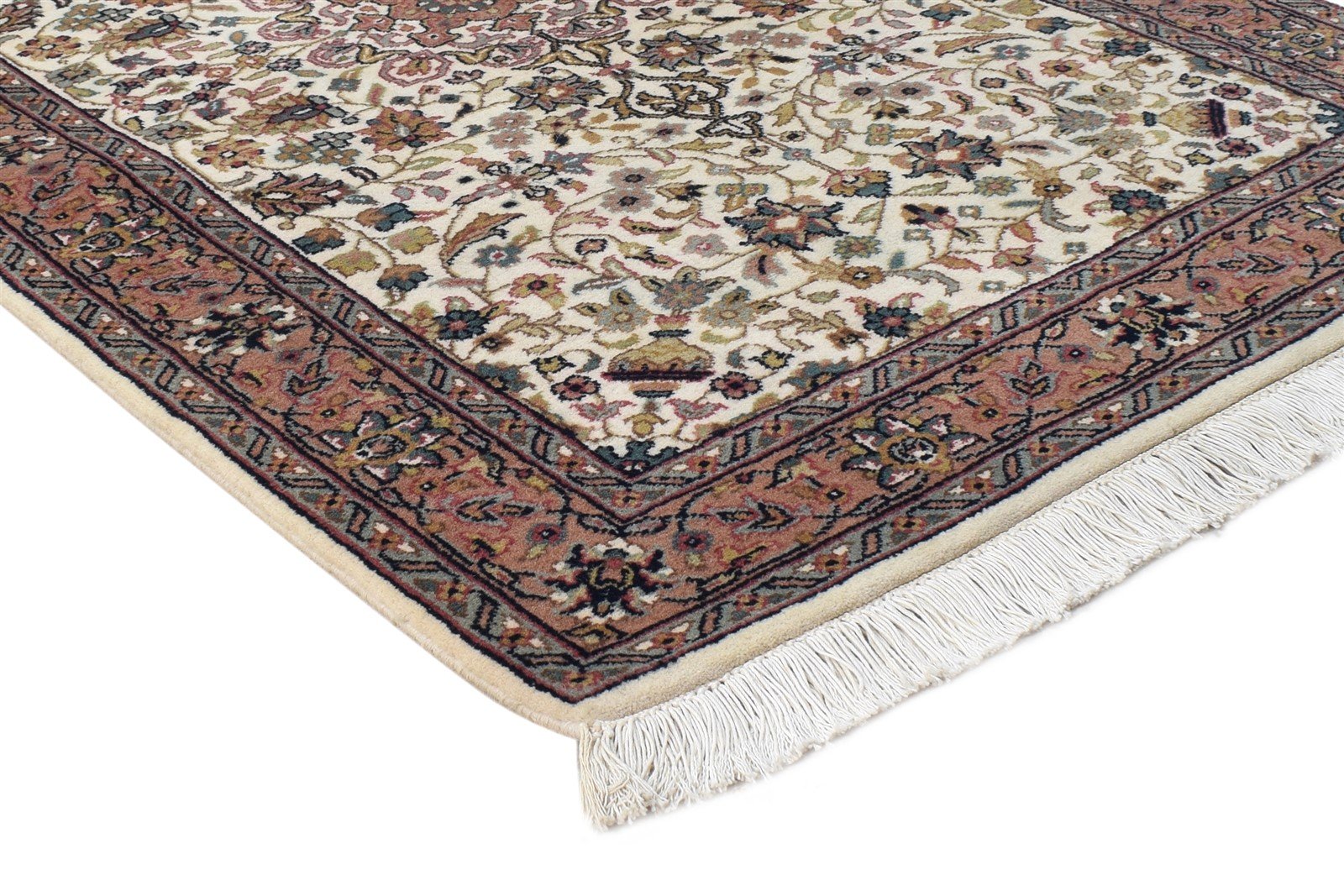 3' X 13' Rug Wool Cream Persian Hand Knotted Kashan Oriental Small Runner 7864676548757
