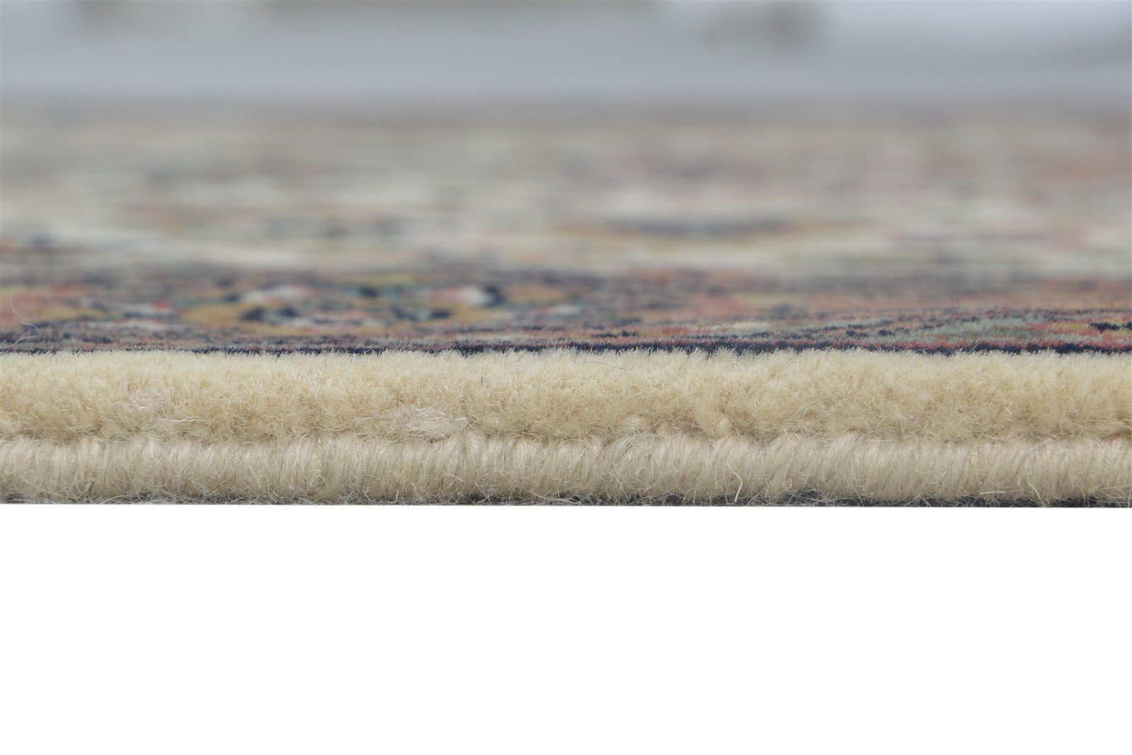 3' X 13' Rug Wool Cream Persian Hand Knotted Kashan Oriental Small Runner 7864676548757