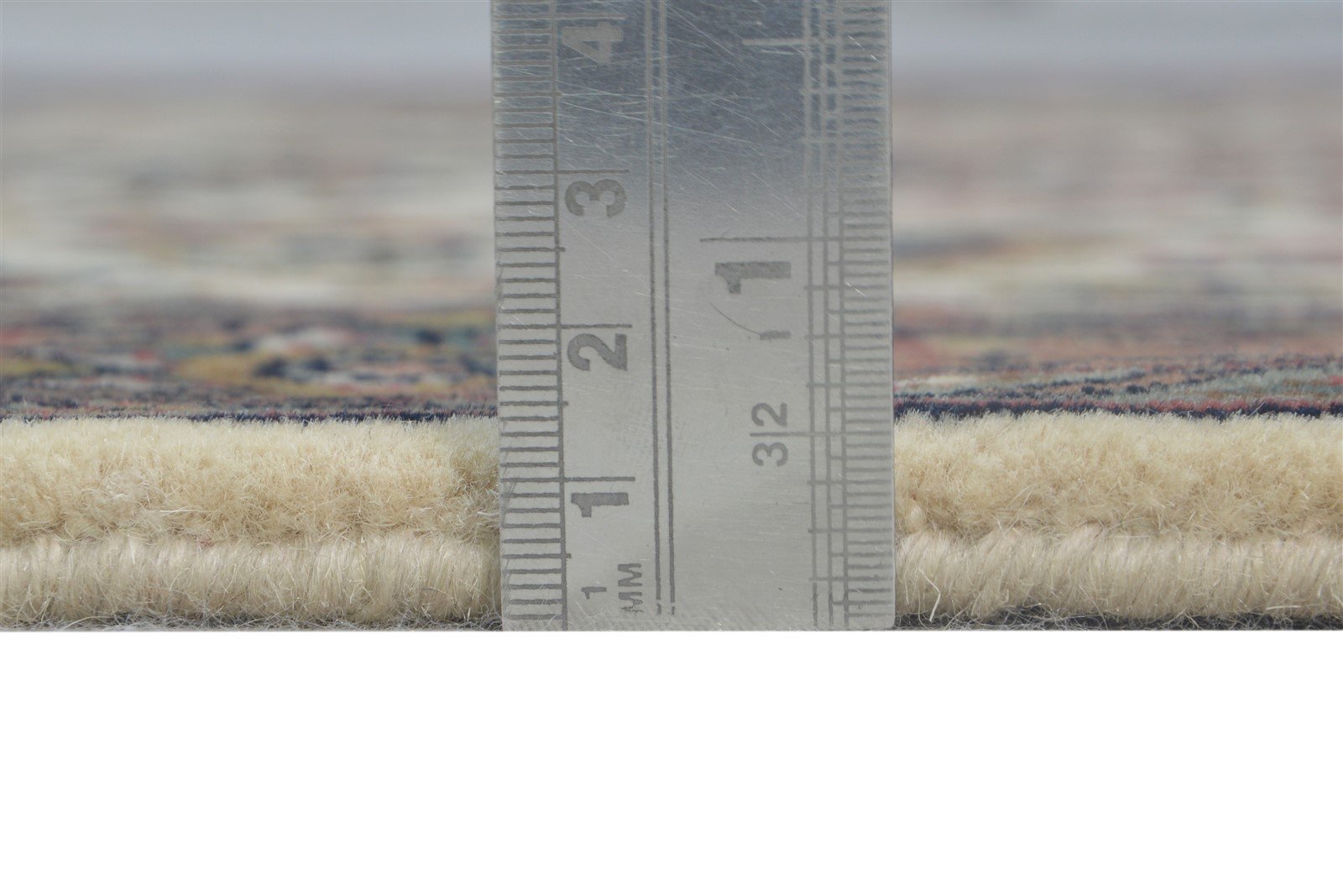 3' X 13' Rug Wool Cream Persian Hand Knotted Kashan Oriental Small Runner 7864676548757