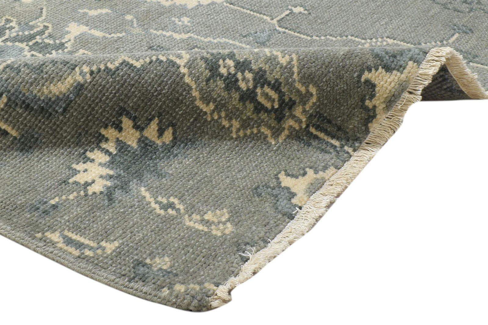 3' X 2' Rug Wool Grey Persian Hand Knotted Oushak Oriental Room Size Carpet 7864086855829