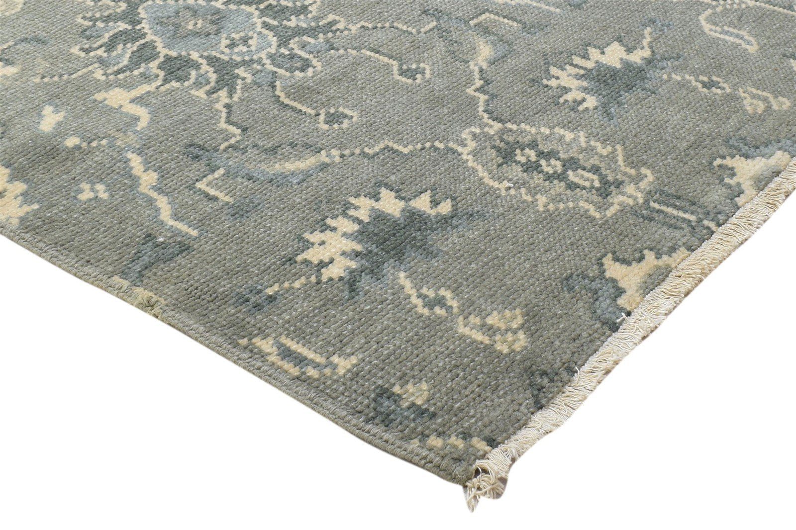 3' X 2' Rug Wool Grey Persian Hand Knotted Oushak Oriental Room Size Carpet 7864086855829