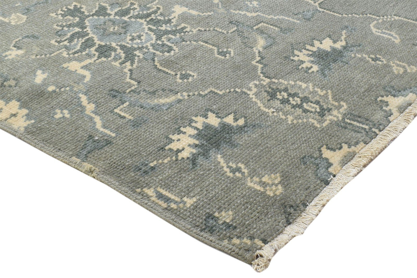 3' X 2' Rug Wool Grey Persian Hand Knotted Oushak Oriental Room Size Carpet 7864086855829