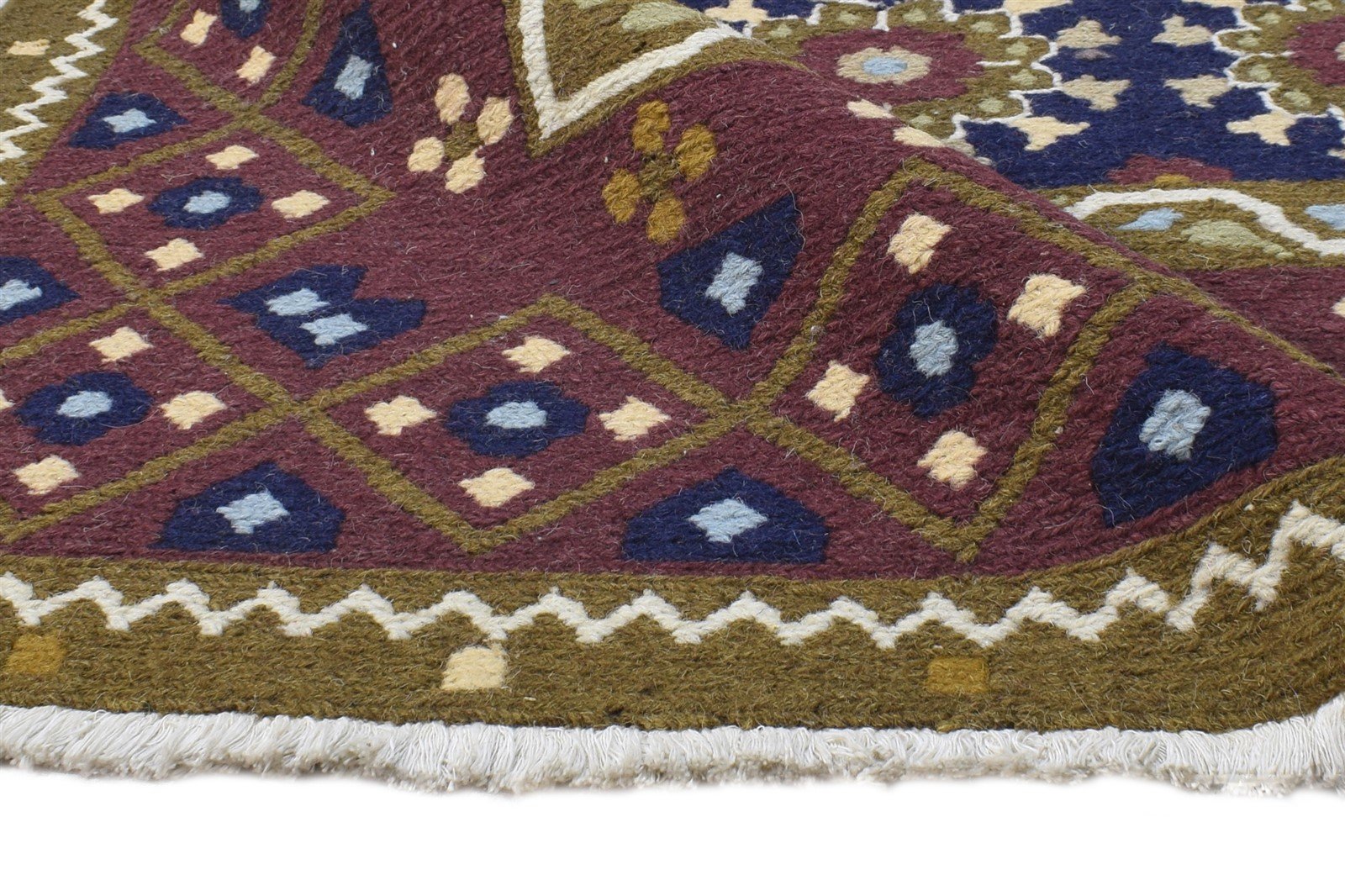 Gussy 3' X 3' Rug Wool Brown Persian Hand Knotted Bokhara Oriental 7865071960213