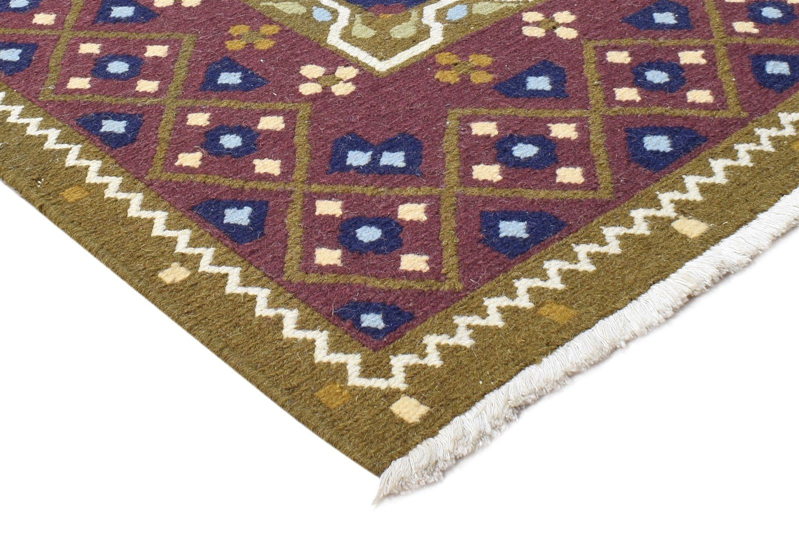 Gussy 3' X 3' Rug Wool Brown Persian Hand Knotted Bokhara Oriental 7865071960213