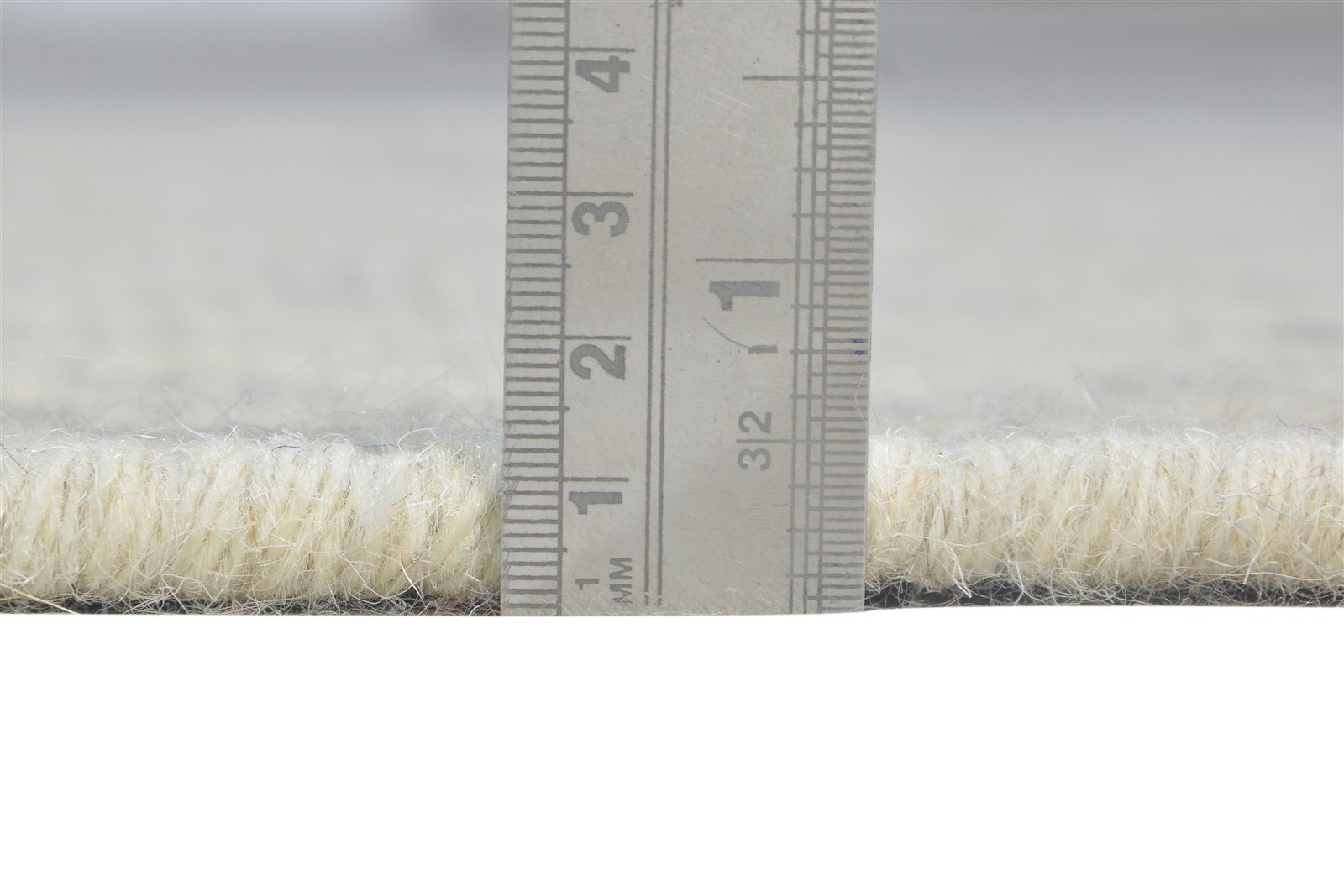 3' X 3' Rug Wool Off-White Modern Hand Woven Scandinavian Nordic Small Carpet 7865076187285