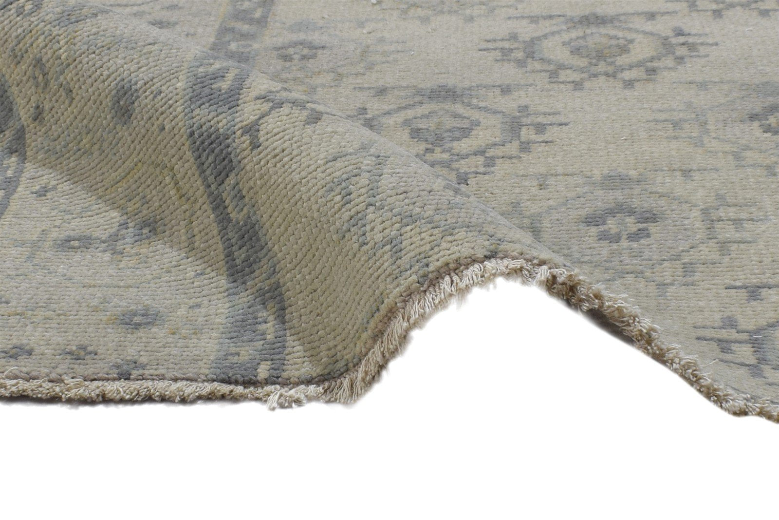 3' X 3' Rug Wool Sand Persian Hand Knotted Bokhara Oriental Small Carpet 7864839274645