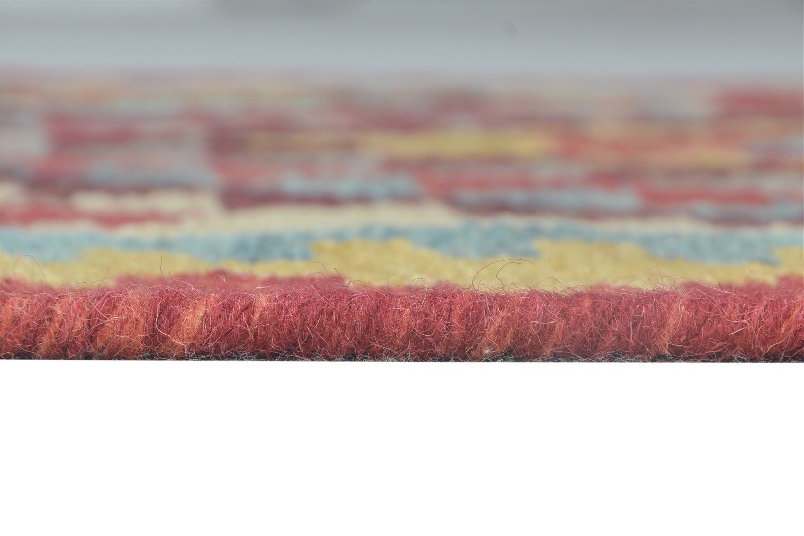 3' X 4' Rug Wool Red Southwestern Dhurrie American Tribal Small Carpet 7865081364629
