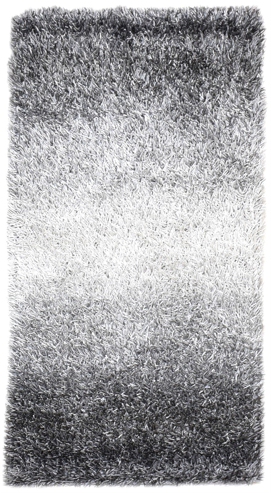 3' X 5' Rug Polyester Charcoal Shag Hand Woven Scandinavian Solid Small Carpet 7865109577877