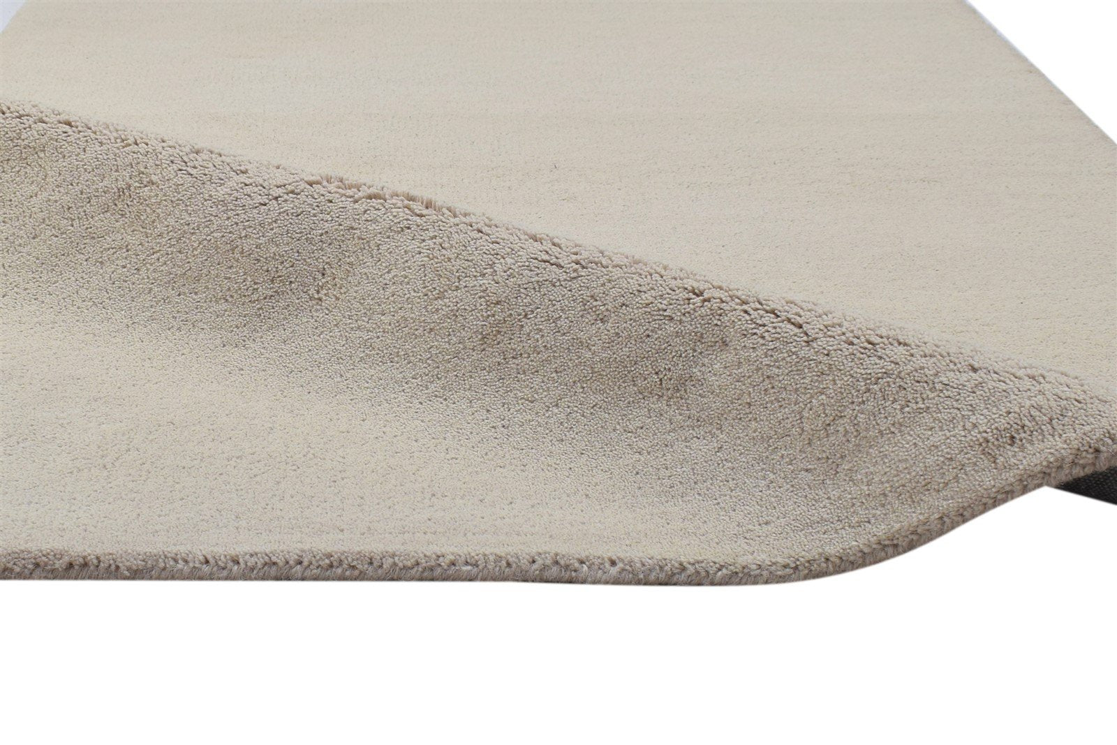 3' X 5' Rug Wool Beige Modern Hand Tufted Scandinavian Solid Room Size Carpet 7864309514389