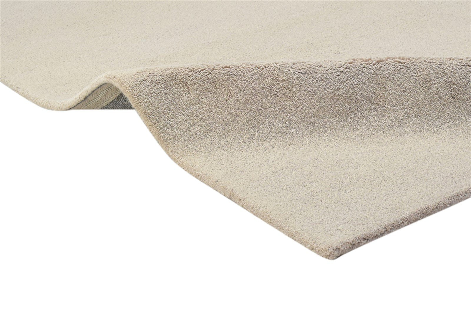 3' X 5' Rug Wool Beige Modern Hand Tufted Scandinavian Solid Room Size Carpet 7864309514389
