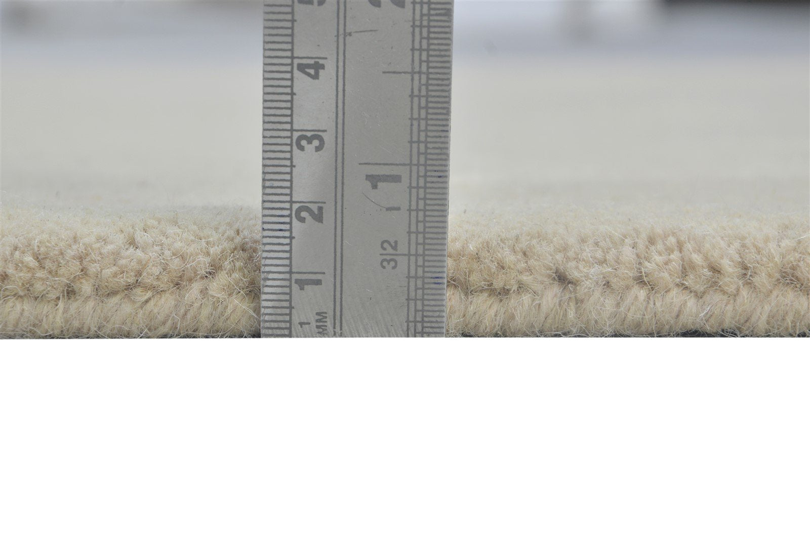 3' X 5' Rug Wool Beige Modern Hand Tufted Scandinavian Solid Room Size Carpet 7864309514389