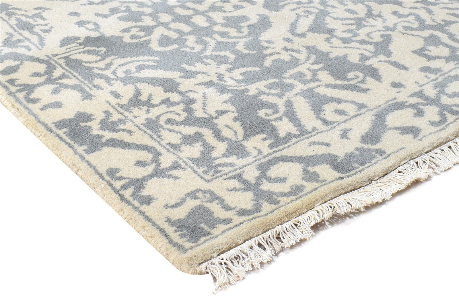 3' X 5' Rug Wool Beige Persian Hand Knotted Mughal Oriental Room Size Carpet 7864994758805