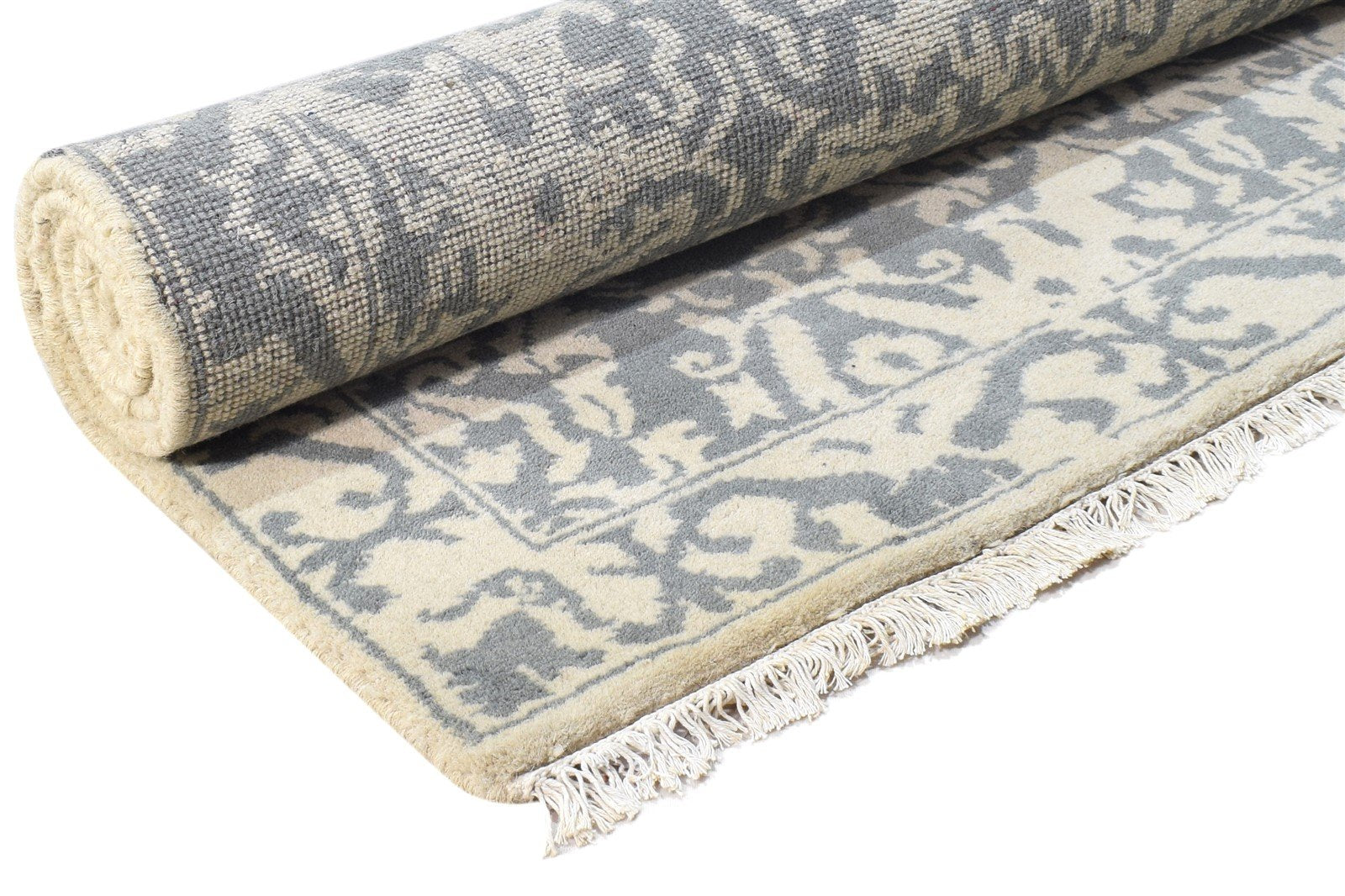 3' X 5' Rug Wool Beige Persian Hand Knotted Mughal Oriental Room Size Carpet 7864994758805