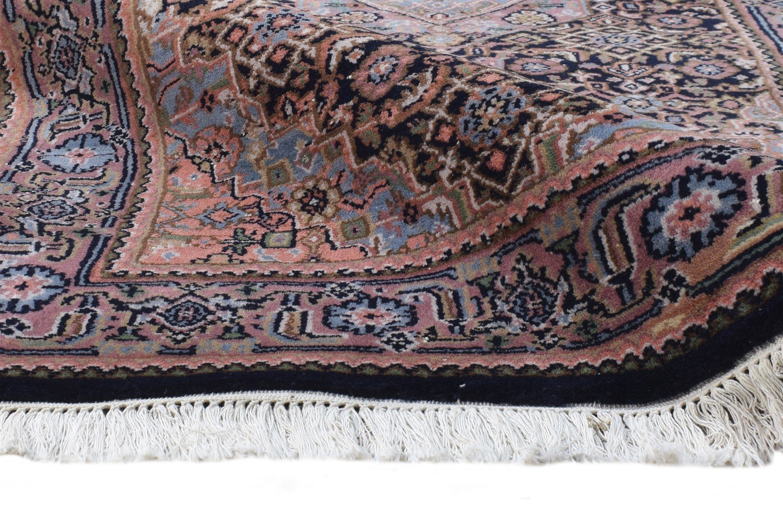 3' X 5' Rug Wool Black Persian Hand Knotted Tabriz Oriental Small Carpet 7864680677525