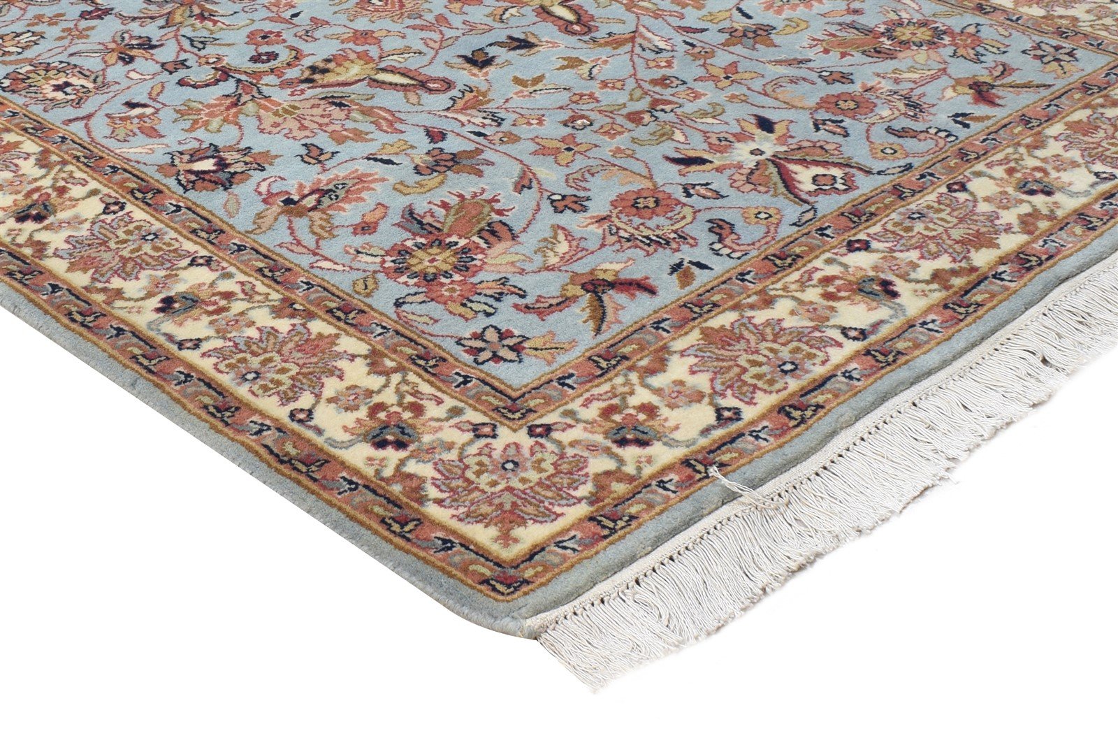 3' X 5' Rug Wool Blue Persian Hand Knotted Kashan Oriental Room Size Carpet 7864648728725