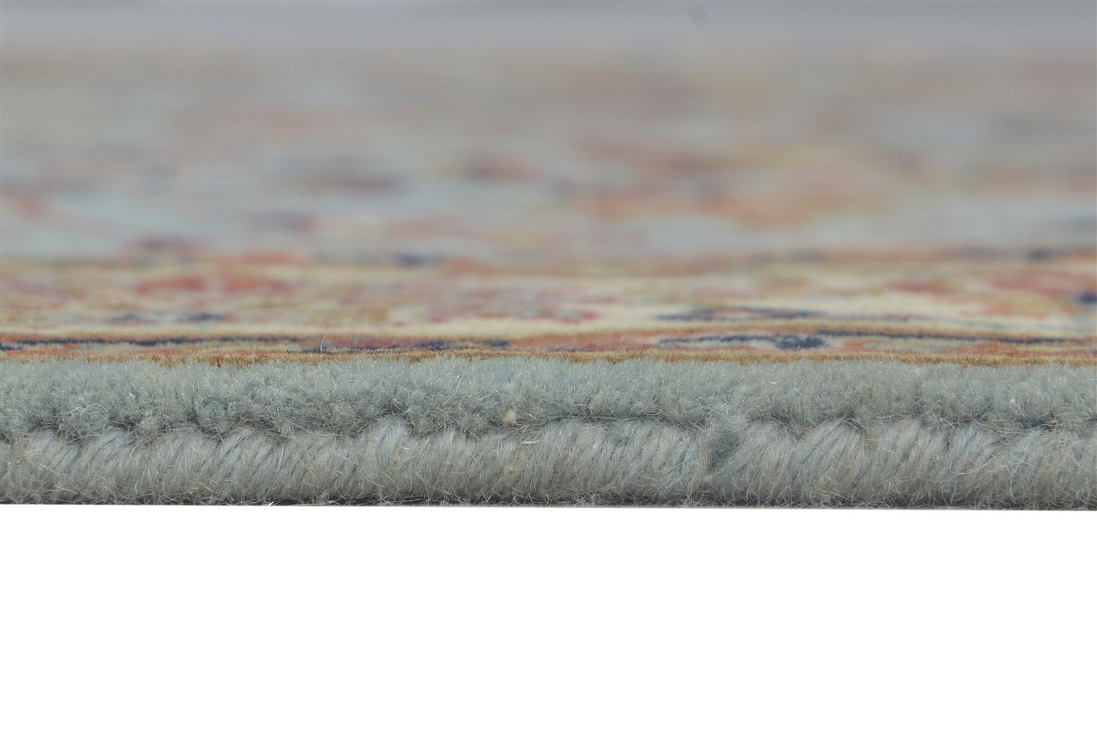 3' X 5' Rug Wool Blue Persian Hand Knotted Kashan Oriental Room Size Carpet 7864648728725