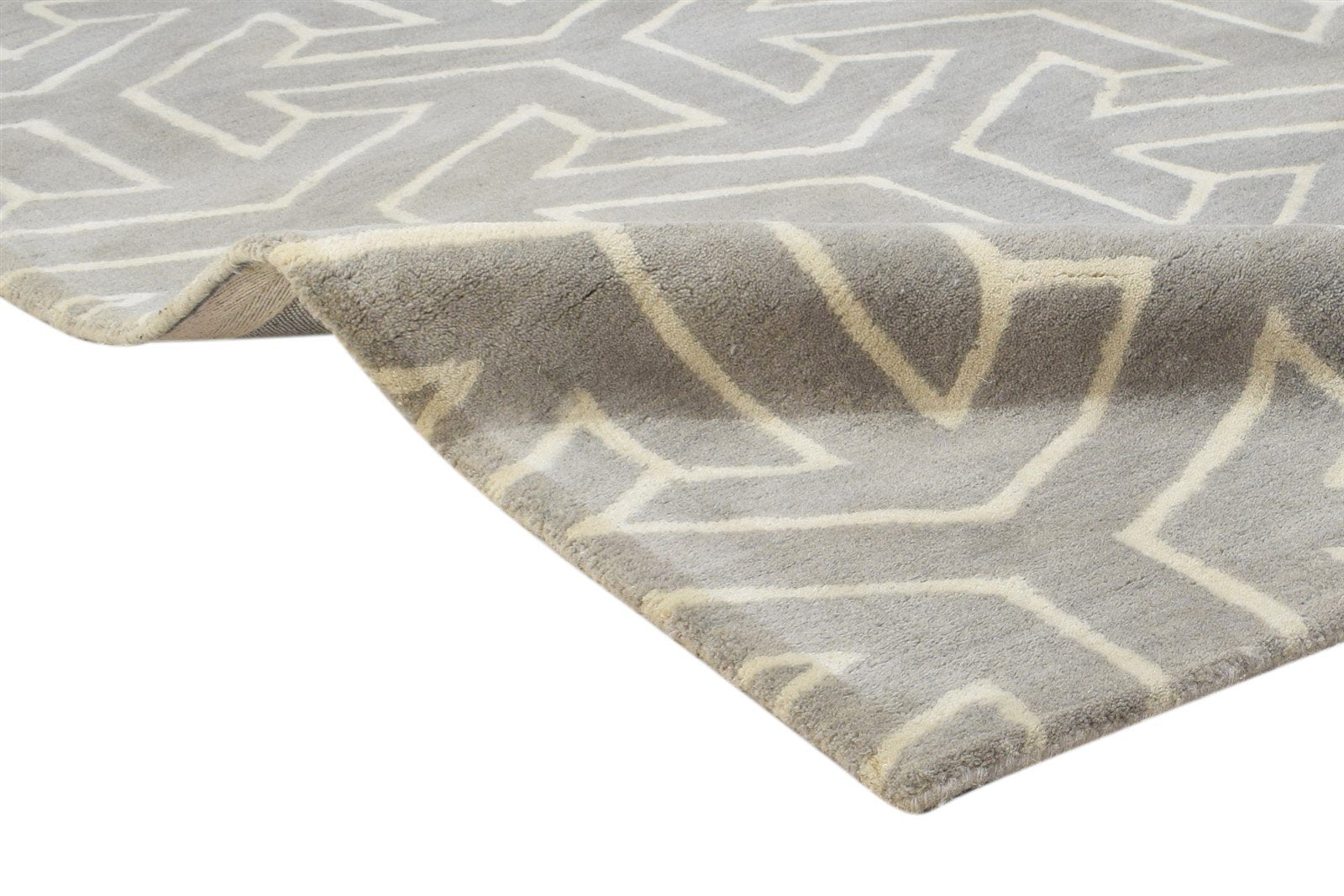 3' X 5' Rug Wool Brown Modern Hand Tufted Indian Arrow Room Size Carpet 7864305877141
