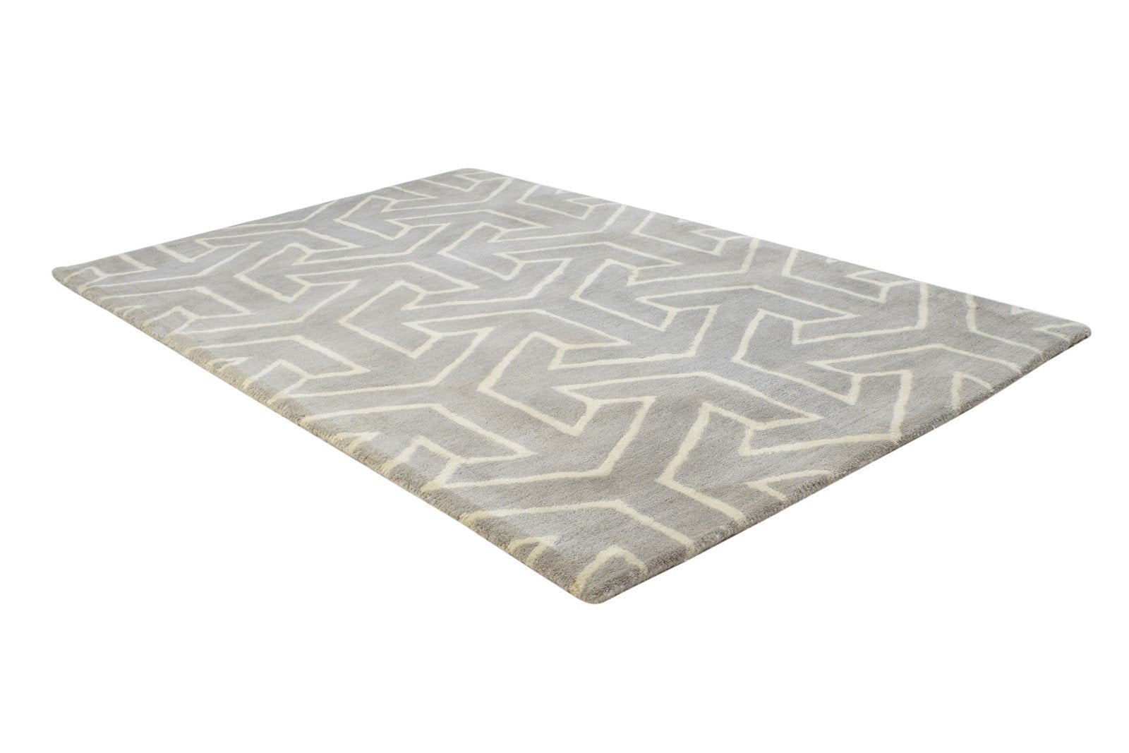 3' X 5' Rug Wool Brown Modern Hand Tufted Indian Arrow Room Size Carpet 7864305877141