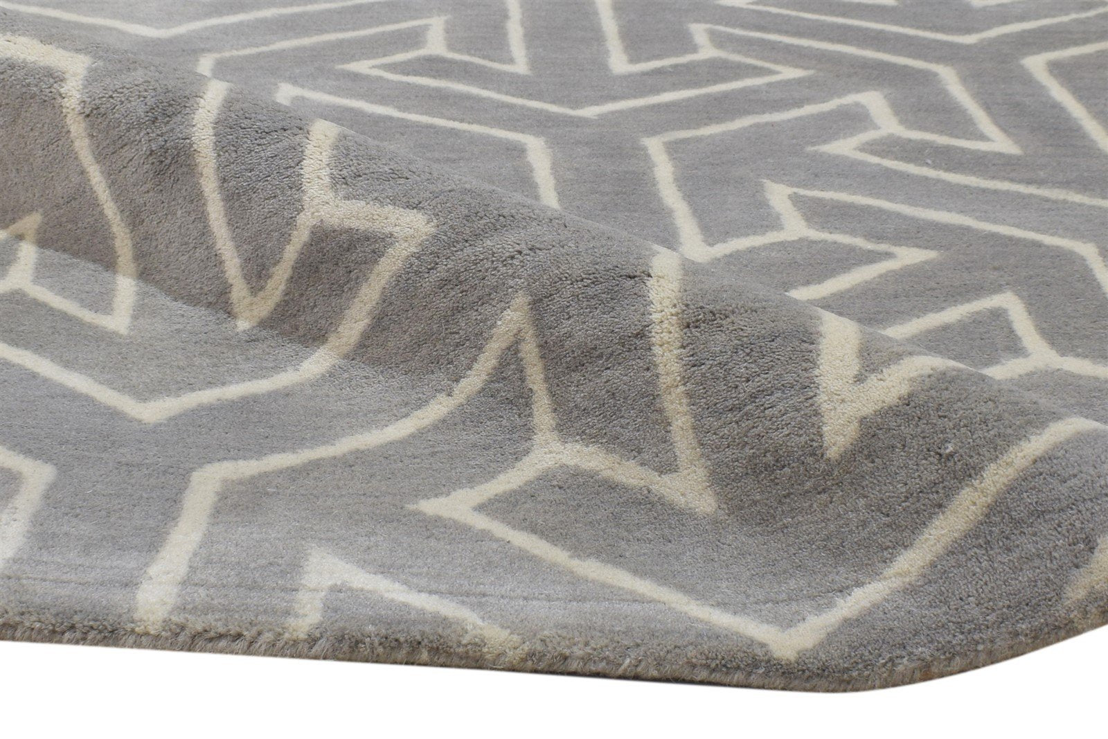 3' X 5' Rug Wool Brown Modern Hand Tufted Indian Arrow Room Size Carpet 7864305909909