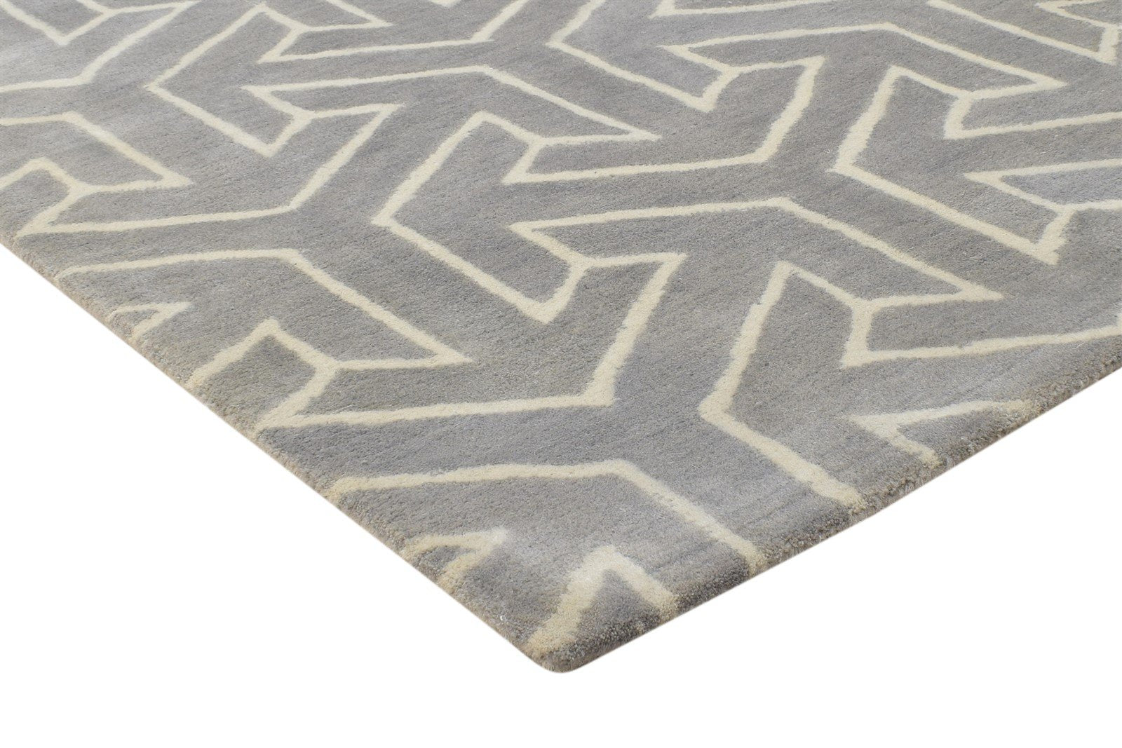 3' X 5' Rug Wool Brown Modern Hand Tufted Indian Arrow Room Size Carpet 7864305909909