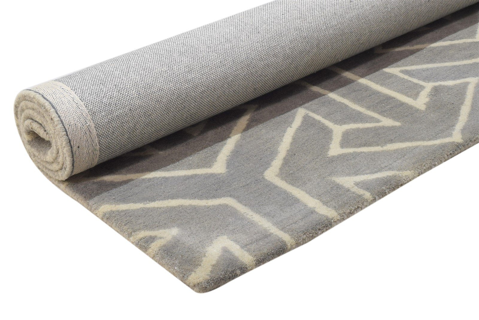 3' X 5' Rug Wool Brown Modern Hand Tufted Indian Arrow Room Size Carpet 7864305909909