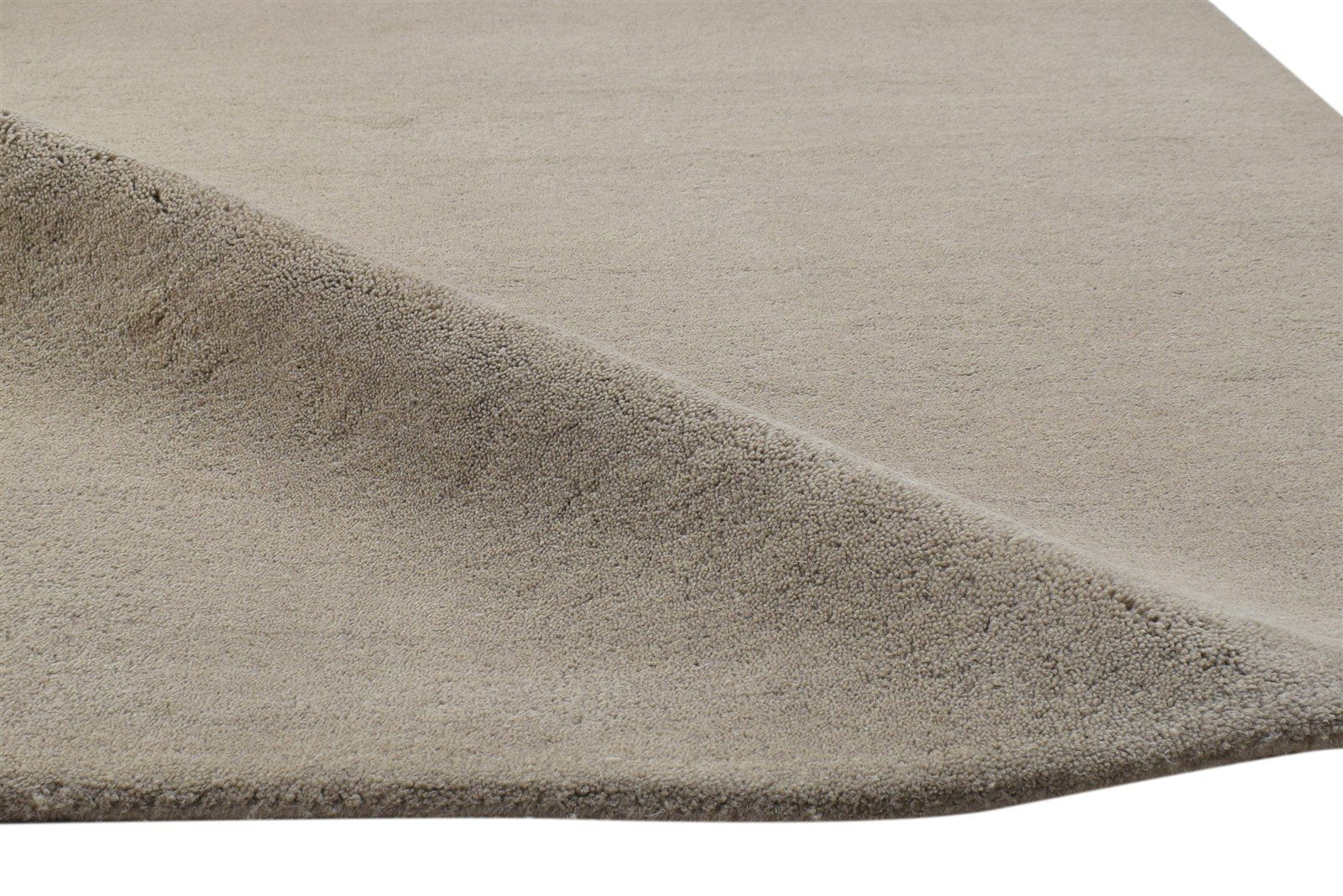 3' X 5' Rug Wool Brown Modern Hand Tufted Scandinavian Solid Room Size Carpet 7864311087253