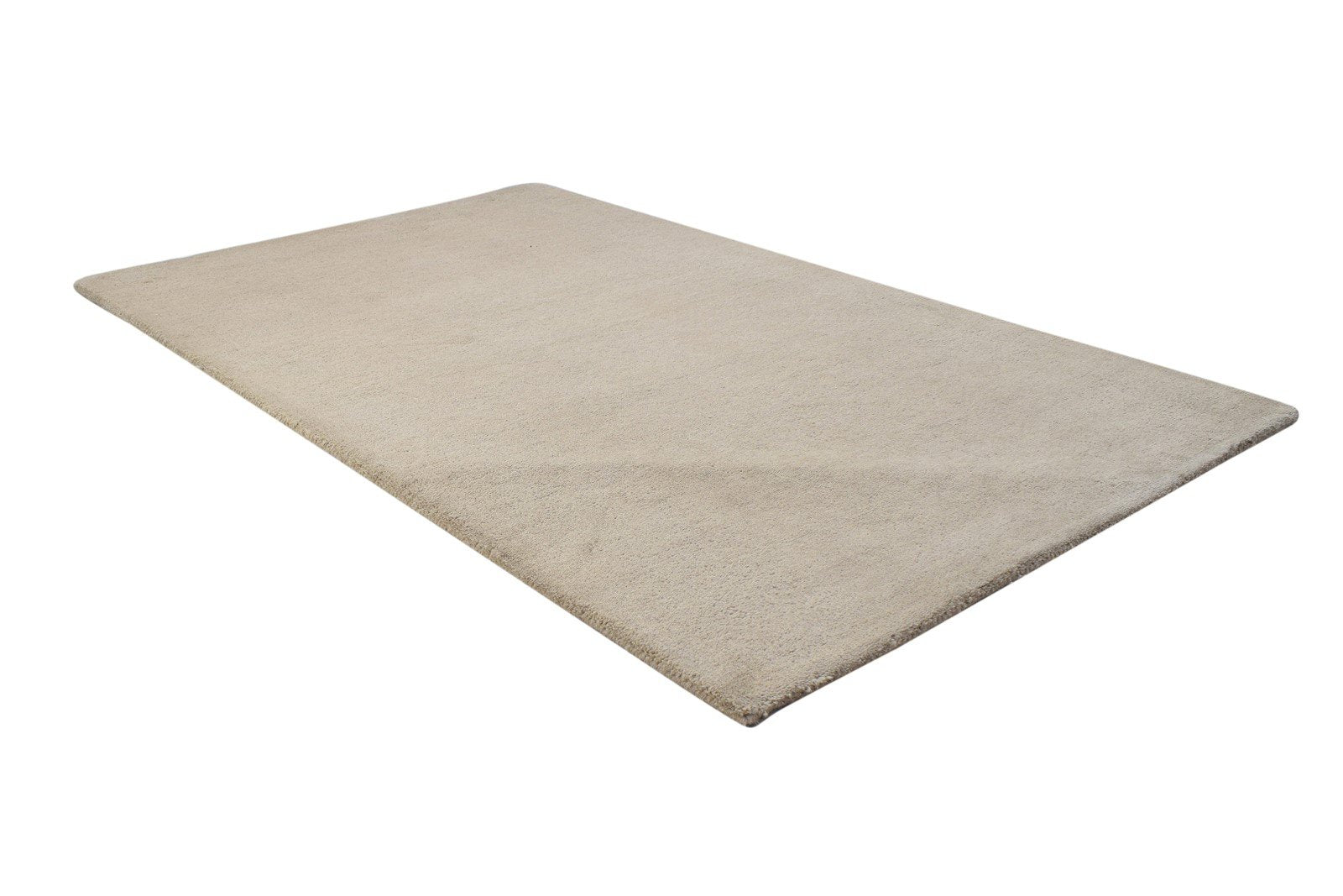 3' X 5' Rug Wool Brown Modern Hand Tufted Scandinavian Solid Room Size Carpet 7864311087253