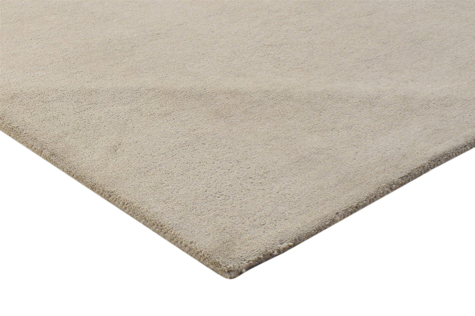 3' X 5' Rug Wool Brown Modern Hand Tufted Scandinavian Solid Room Size Carpet 7864311087253