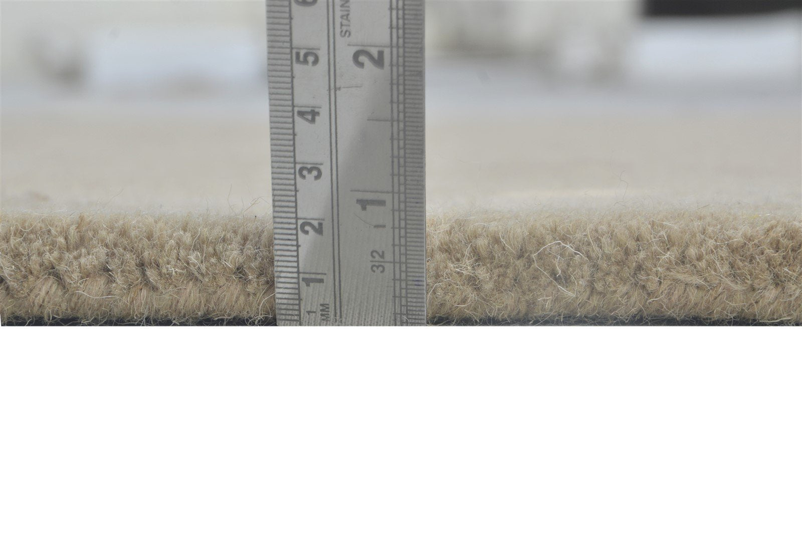 3' X 5' Rug Wool Brown Modern Hand Tufted Scandinavian Solid Room Size Carpet 7864311087253